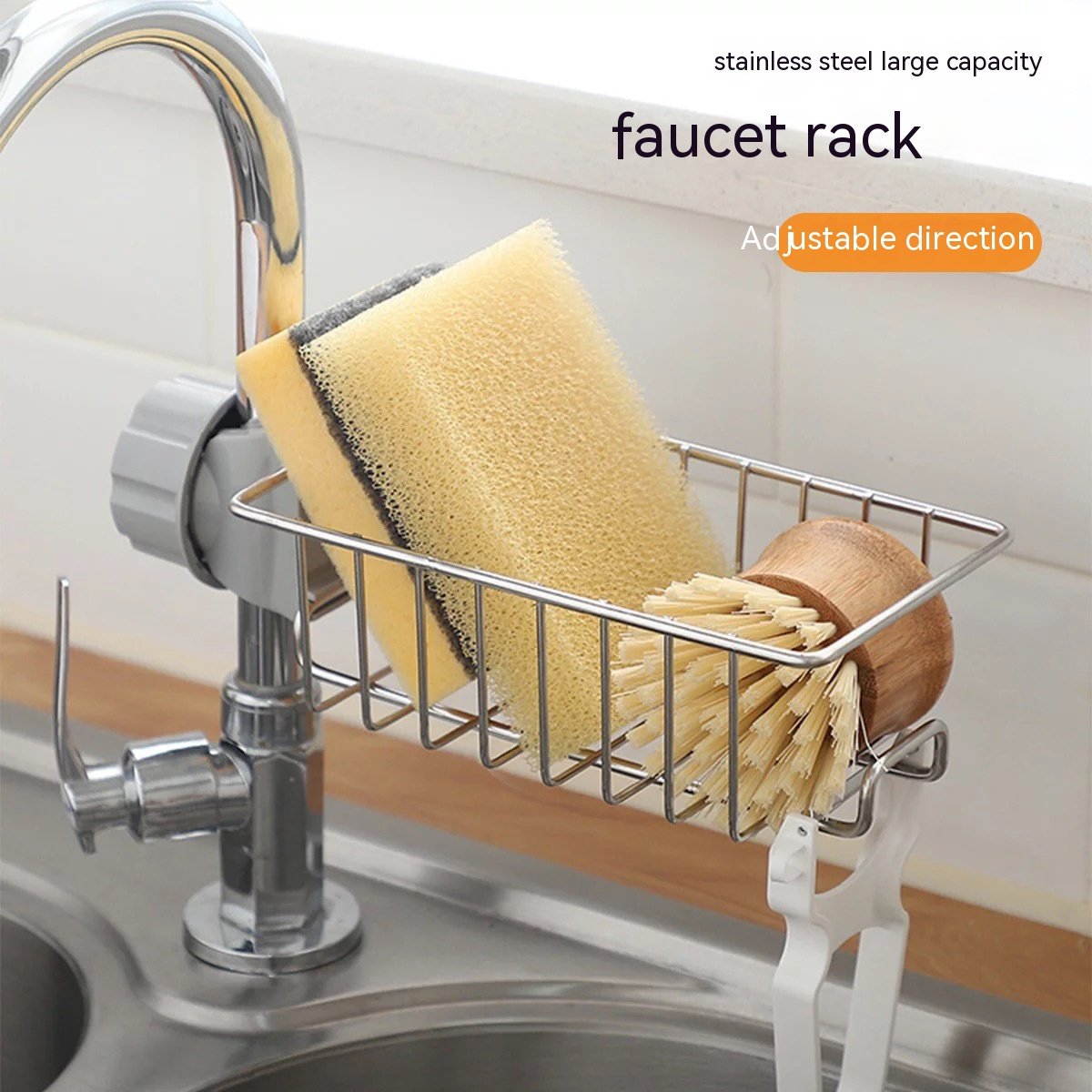 Faucet Hanging Storage Rack - Kitchen Sink Organizer