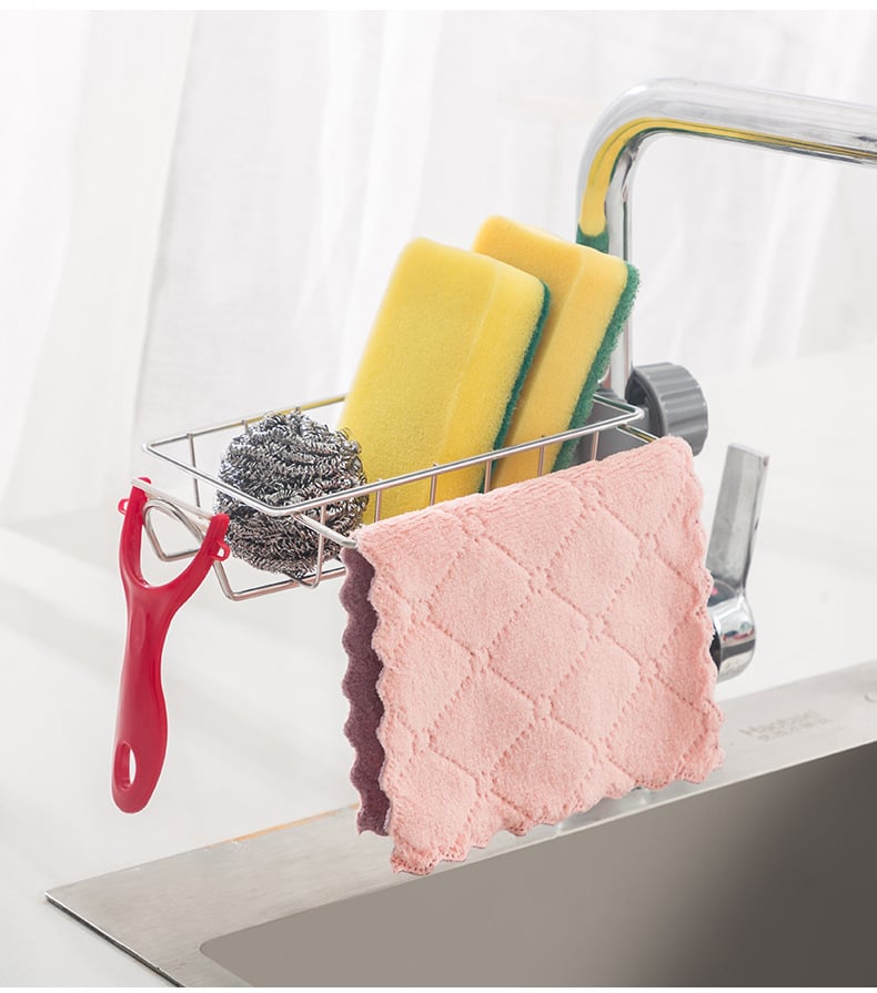 Faucet Hanging Storage Rack - Kitchen Sink Organizer