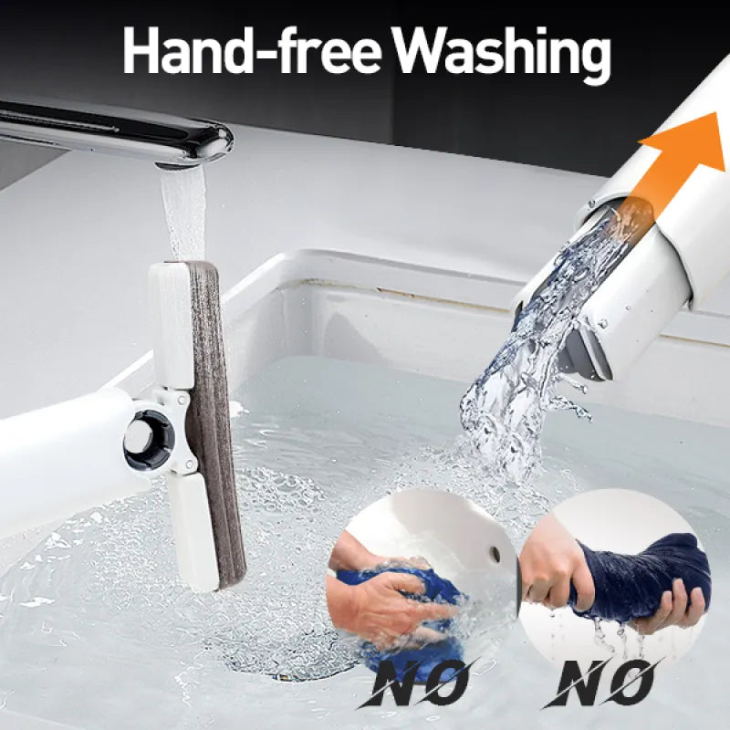 Mini Portable Self-Squeeze Mop - Compact Cleaning Tool for Quick Cleanups