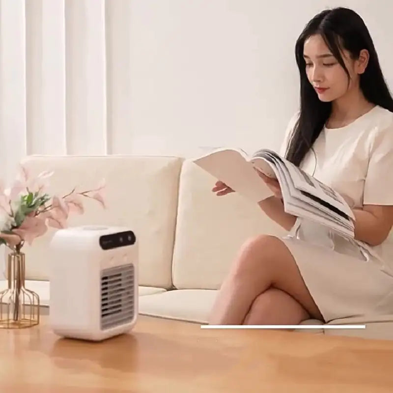Portable 3-in-1 Air Cooler Fan - Mini AC with Humidifier for Room, Office & Car