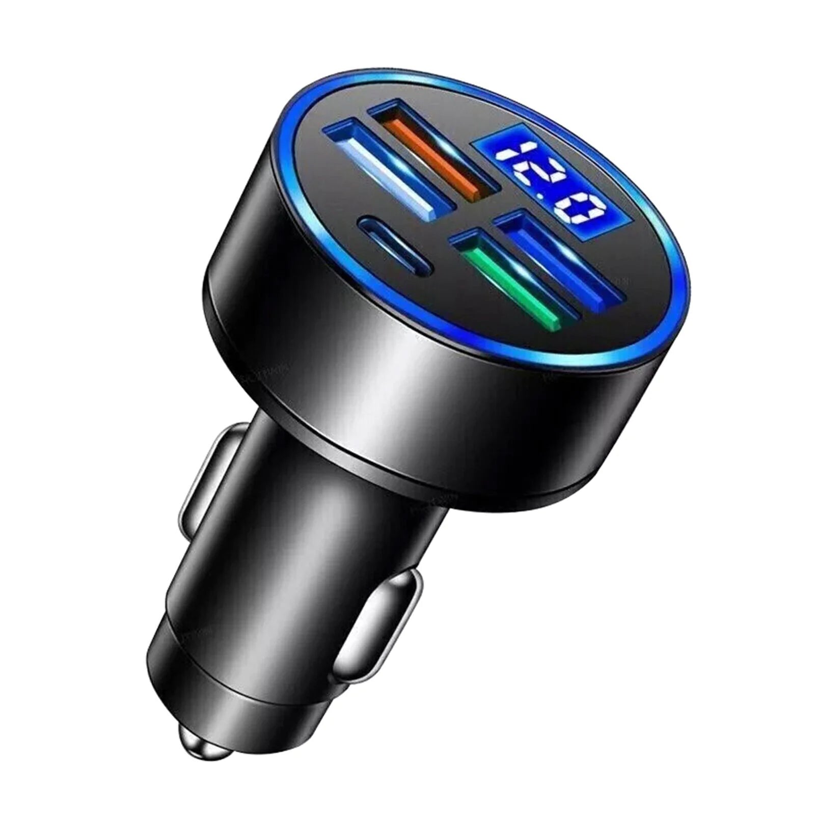 5-Port USB Car Charger - Fast Charging Adapter for iPhone, Samsung & Android