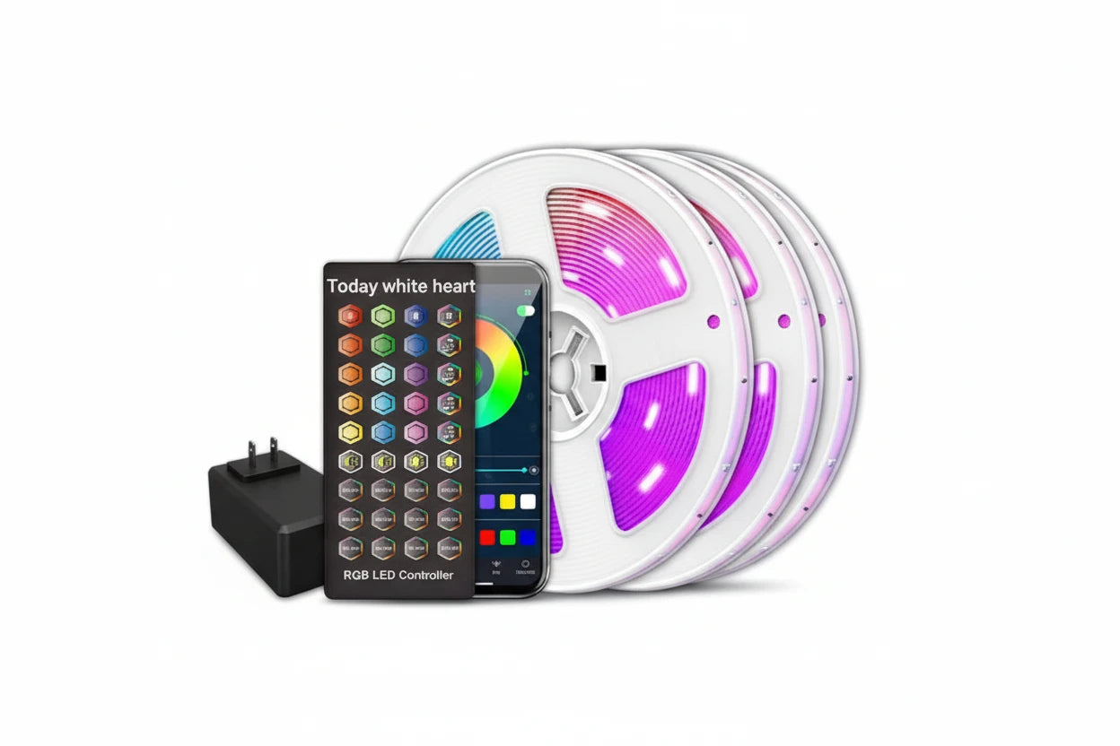 Bluetooth Smart LED Light Strip - 20M RGB Ambient Lighting