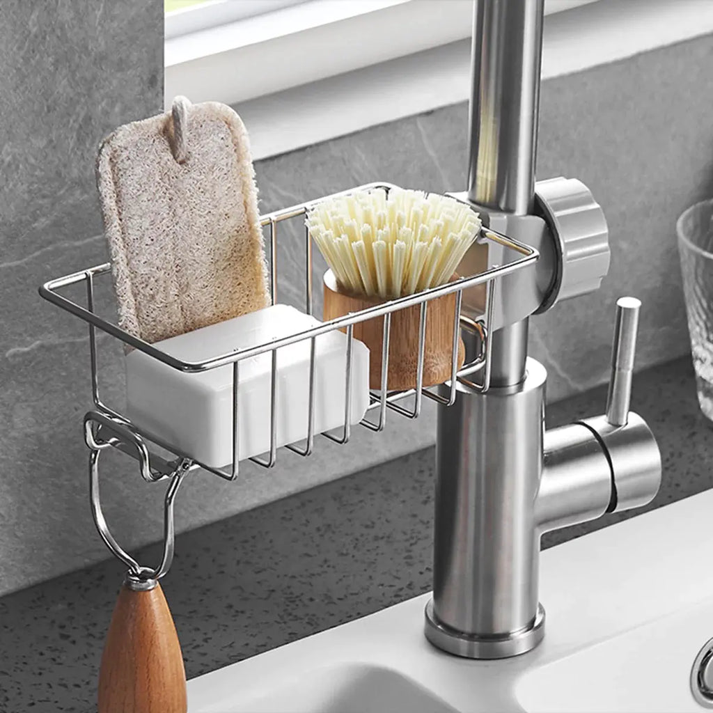 Faucet Hanging Storage Rack - Kitchen Sink Organizer